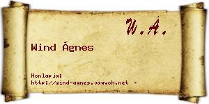 Wind Ágnes névjegykártya